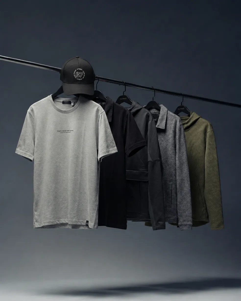 Colección EDROS — camiseta, gorra y sudaderas